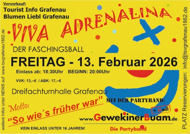Faschingsball Viva Adrenalina 2026